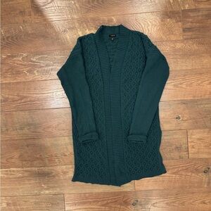 Women's Green Talbots Cardigan Sweater